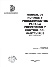 e dgss epidemiologia hanta MANUAL HANTAVIRUS BOLIVIA 2009 1